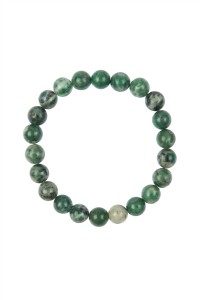 Qinghai Jade Stone Stretch Bracelet