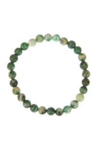 Qinghai Jade Stone Stretch Bracelet