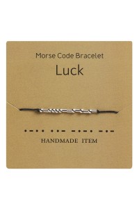 Luck Morse Code Bracelet