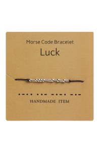 Luck Morse Code Bracelet