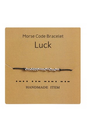 LUCK Morse Code Bracelet