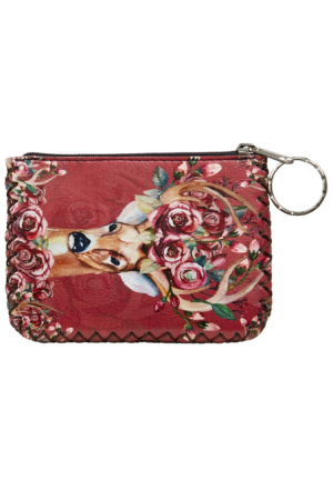 Printed Leather Coin Purse