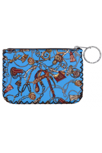 Printed Leather Coin Purse