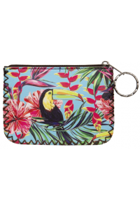 Printed Leather Coin Purse