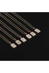 Alphabet Stainless Steel Necklace