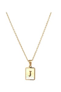 Alphabet Stainless Steel Necklace