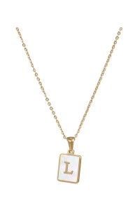 Alphabet Stainless Steel Necklace