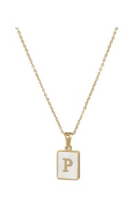 Alphabet Stainless Steel Necklace