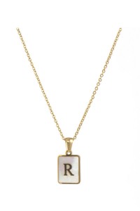 Alphabet Stainless Steel Necklace