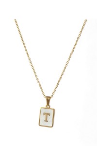 Alphabet Stainless Steel Necklace