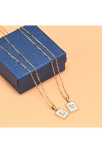 Alphabet Stainless Steel Necklace