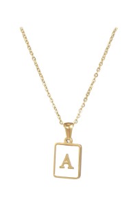 Alphabet Stainless Steel Necklace