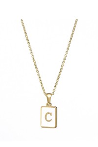 Alphabet Stainless Steel Necklace