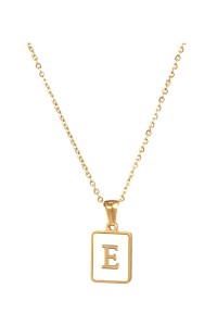 Alphabet Stainless Steel Necklace