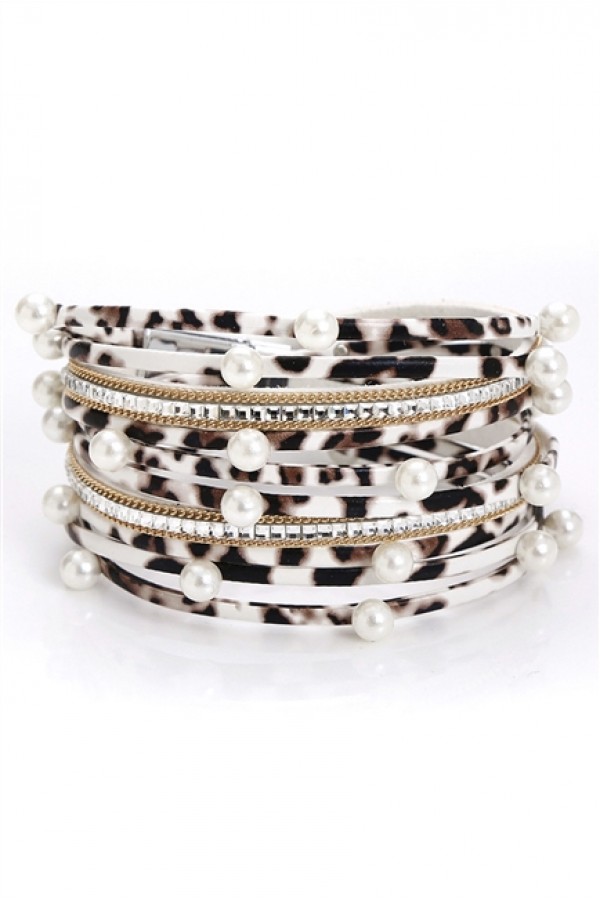 Pearl Multilayer Magnetic Bracelets