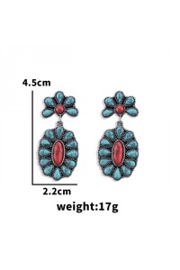 Floral Turquoise Earrings