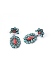 Floral Turquoise Earrings