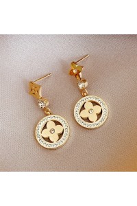 Clover Stainless Steel Earrings