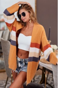 Sorted Color Open Cardigan Sweater