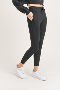 French Terry Cuffed Skinny Joggers