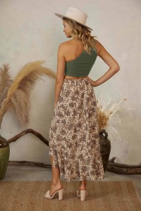 Ruching One Shoulder Crop Top