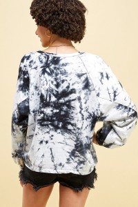 Tie Dye Sweatershirt Top