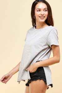 Mineral Washed Short Sleeve Top