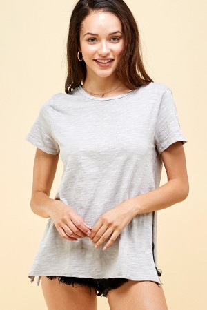 MINERAL WASHED SHORT SLEEVE TOP